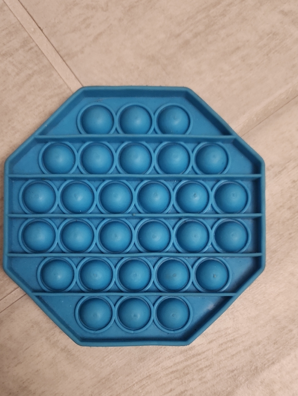 Blue Octagon Pop-It Fidget Toy
